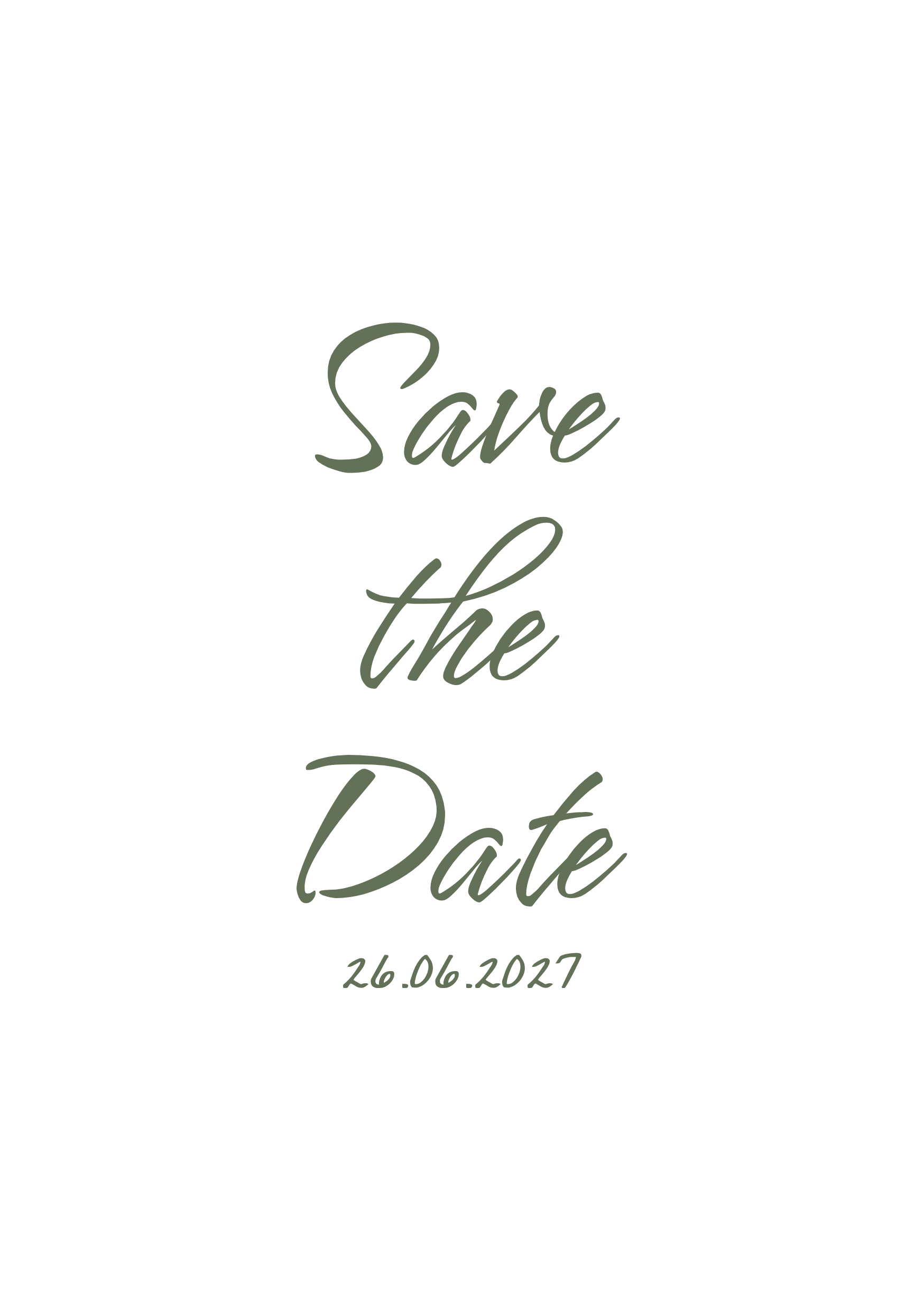 Save the Date · 26.06.2027